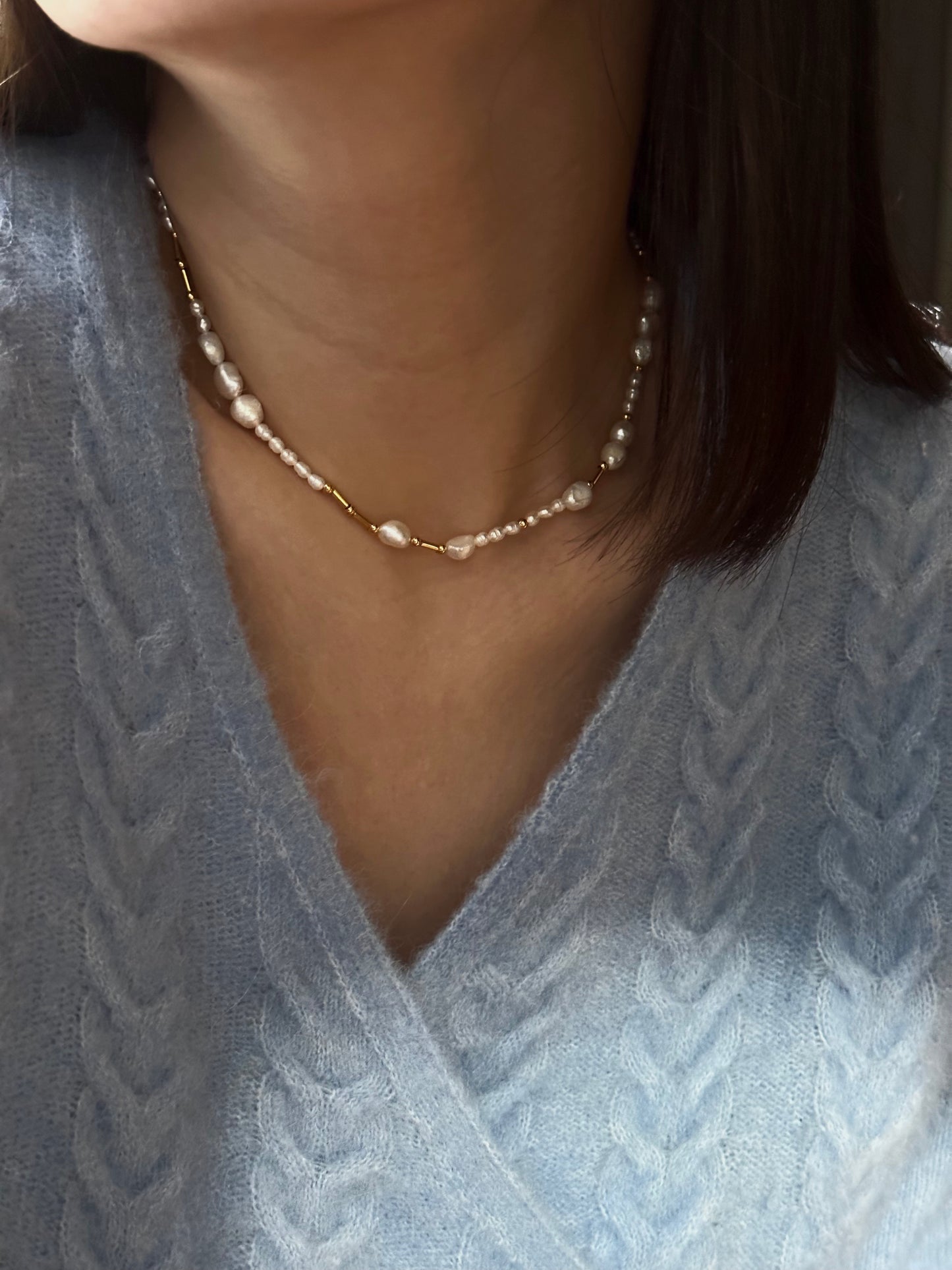 Helmi Natural Pearl Necklace