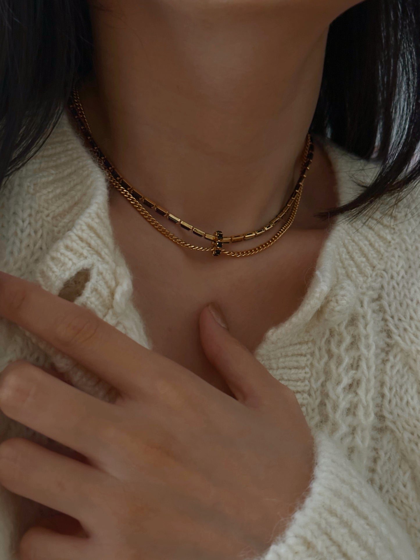 Jeanne Double-layered Necklace