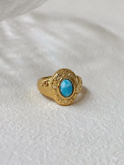 Lin Blue Turquoise Ring